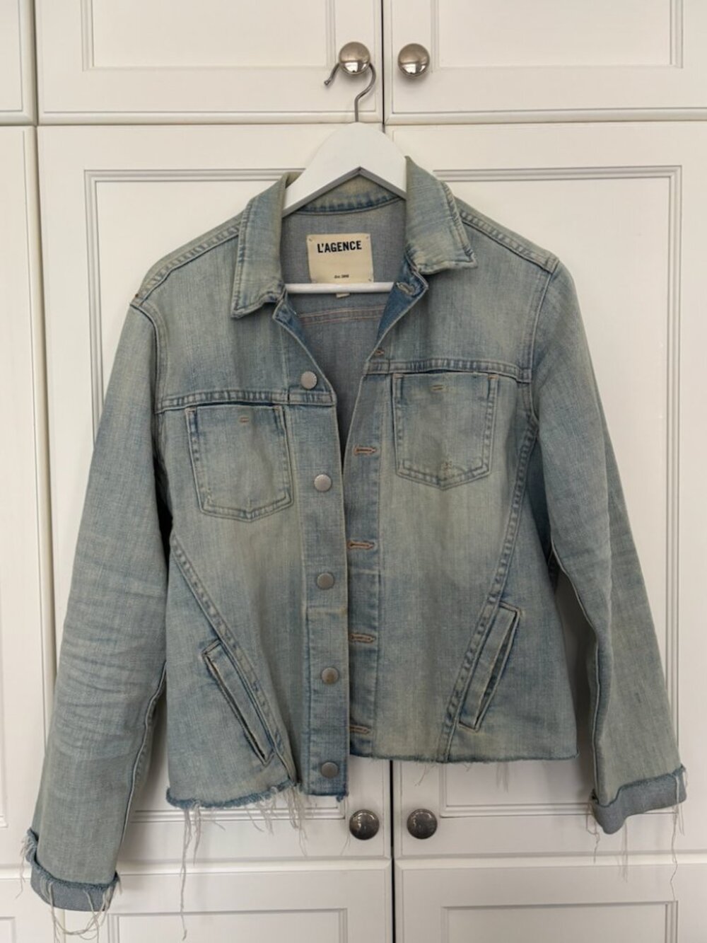L'AGENCE - Light wash denim jacket